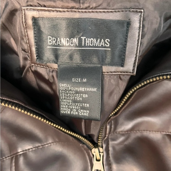 Brandon Thomas Brown Leather Jacket Classic Style - Picture 2 of 3
